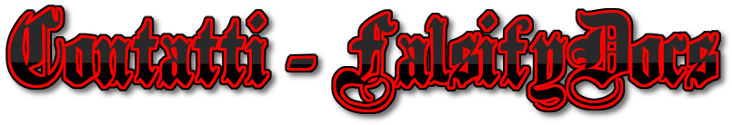 Contatti - FalsifyDocs